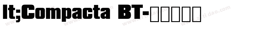 lt;Compacta BT字体转换